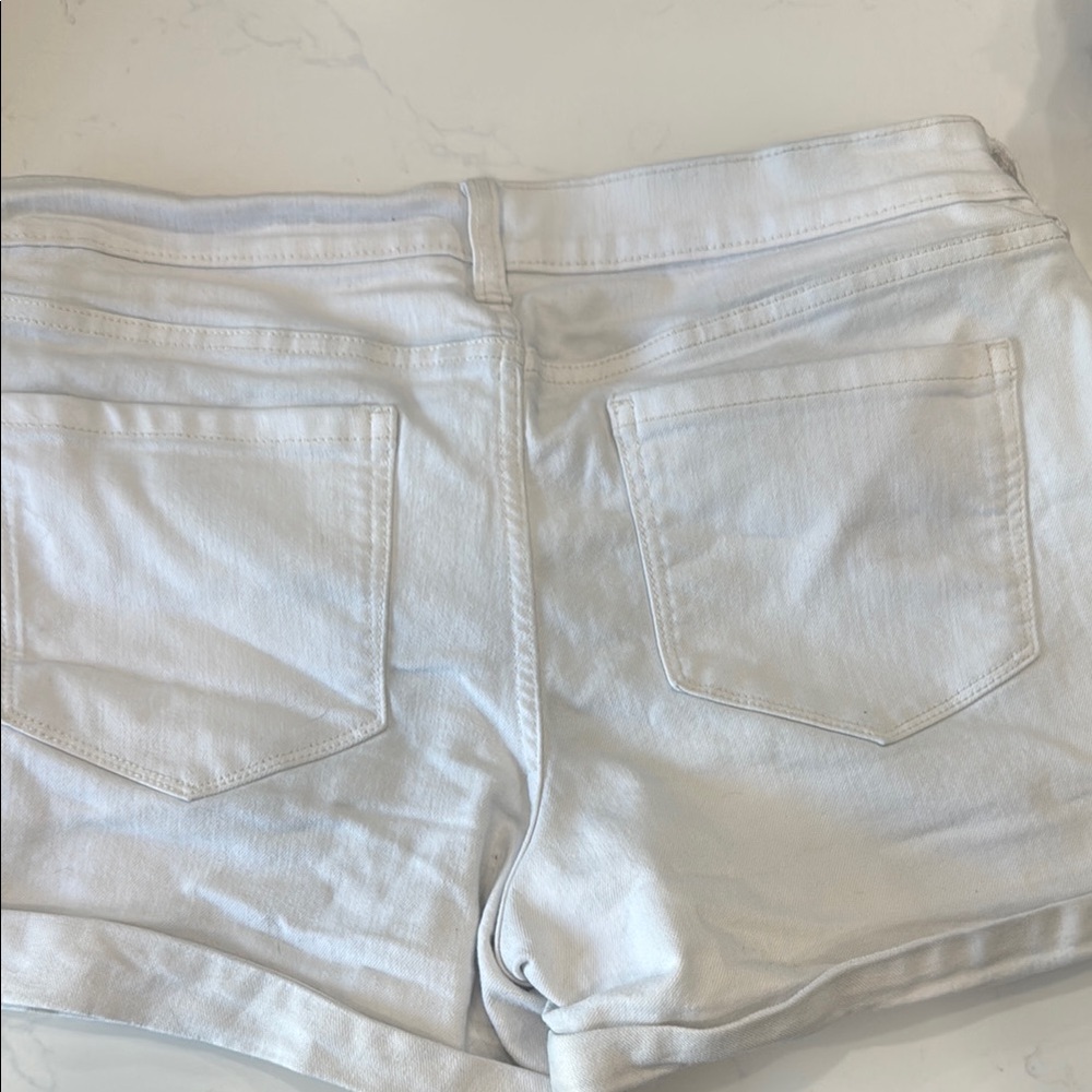 Old Navy White Jean Shorts Classic Denim Style
